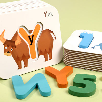 Wooden Letters and Numbers Educational Game