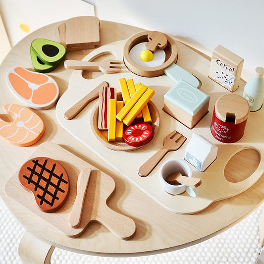 Wooden Play Food Set