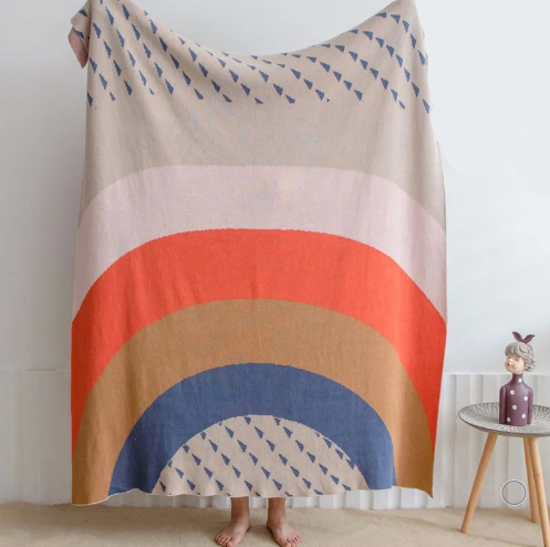 Rainbow Boho Blanket