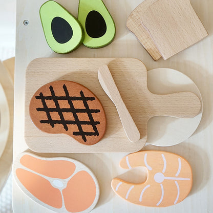 Wooden Play Food Set