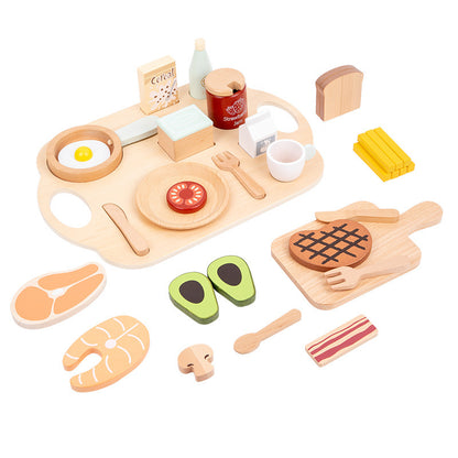 Wooden Play Food Set